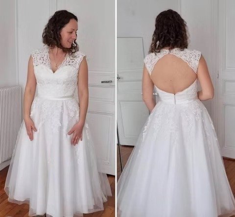Robe de mariage courte, chez Ma Robe d'Amour à Nice et Carros