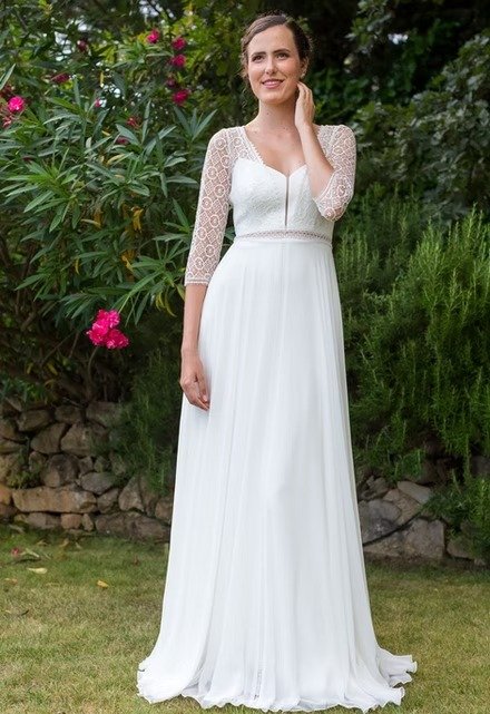 Robe de mariage style boheme, chez Ma Robe d'Amour à Nice et Carros